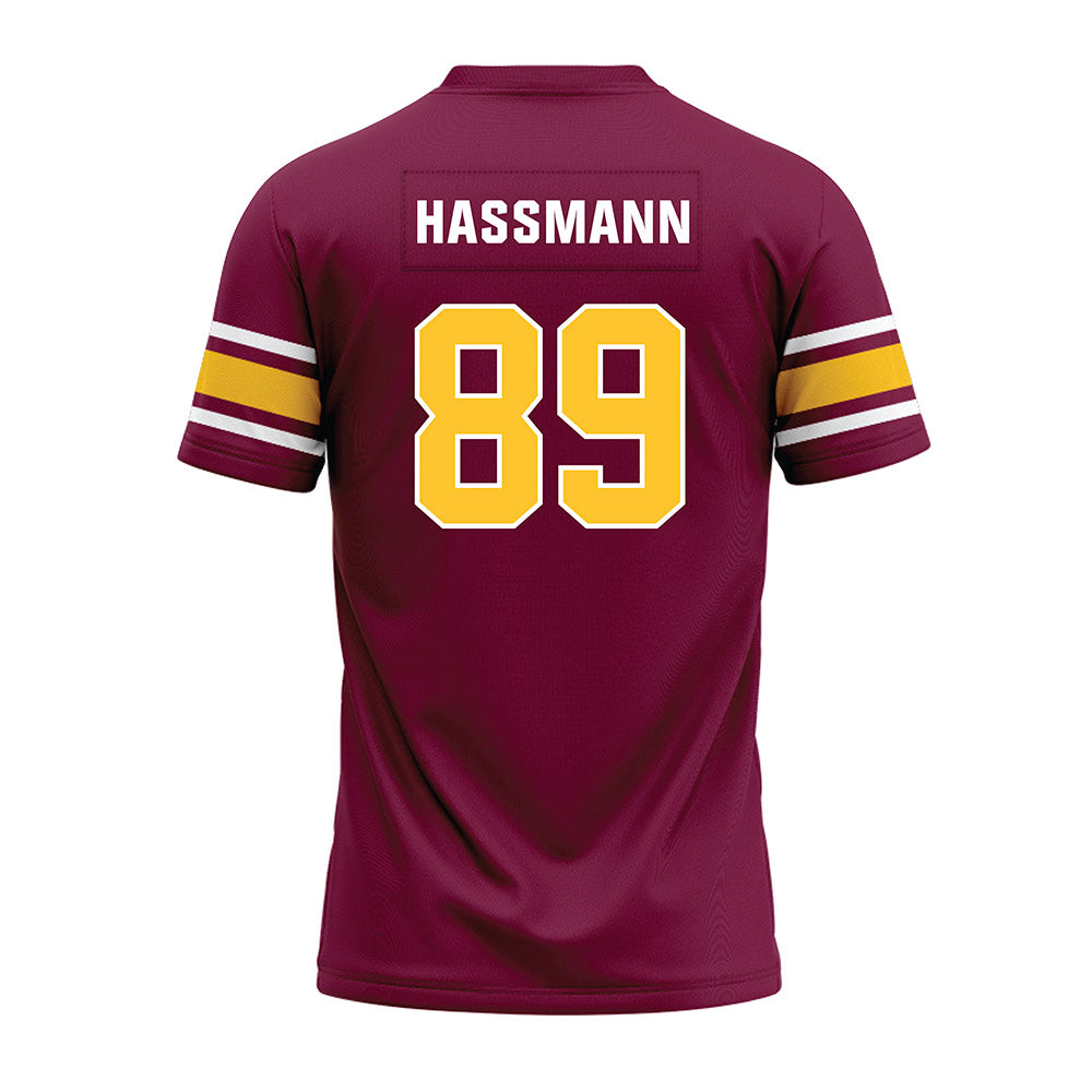 Arizona State - NCAA Football : Harry Hassmann - Maroon Premium Football Jersey-1
