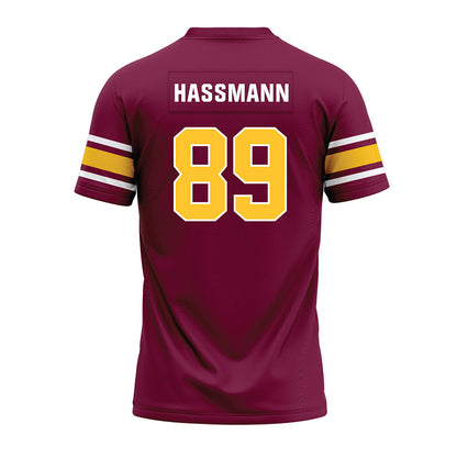 Arizona State - NCAA Football : Harry Hassmann - Maroon Premium Football Jersey-1