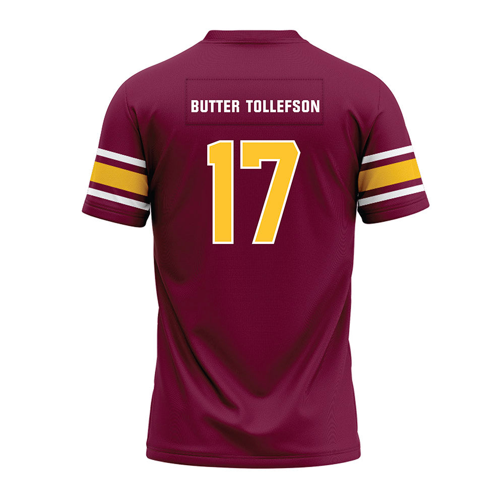 Arizona State - NCAA Football : Michael "Butter" Tollefson - Maroon Premium Football Jersey-1