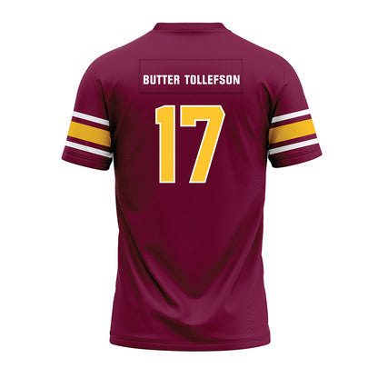 Arizona State - NCAA Football : Michael "Butter" Tollefson - Maroon Premium Football Jersey-1