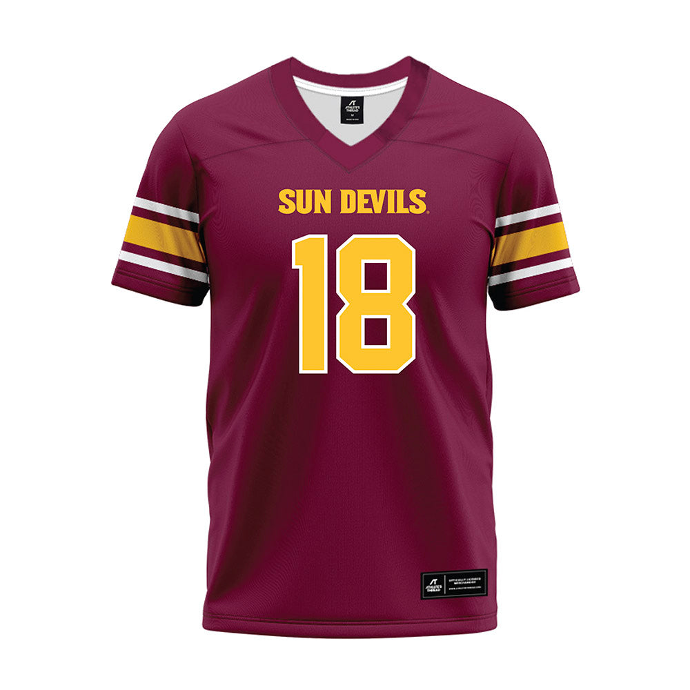 Arizona State - NCAA Football : Ramere Davis - Maroon Premium Football Jersey-0