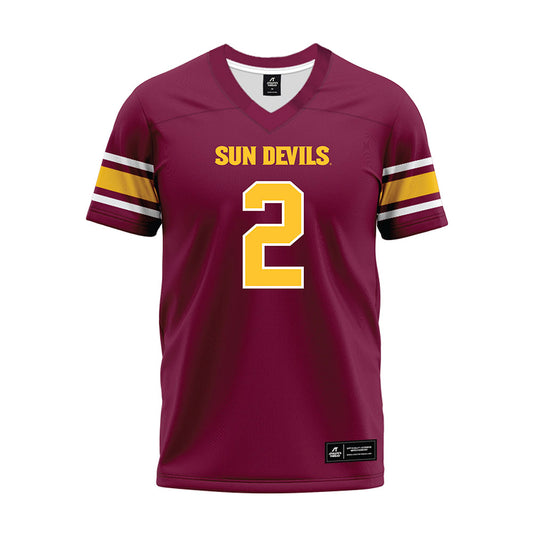 Arizona State - NCAA Football : Jake Fette - Maroon Premium Football Jersey-0