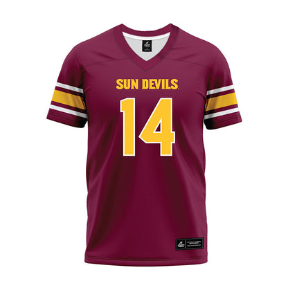 Arizona State - NCAA Football : AJ Ia - Maroon Premium Football Jersey-0