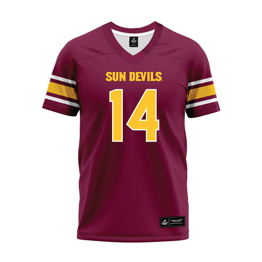 Arizona State - NCAA Football : AJ Ia - Maroon Premium Football Jersey-0