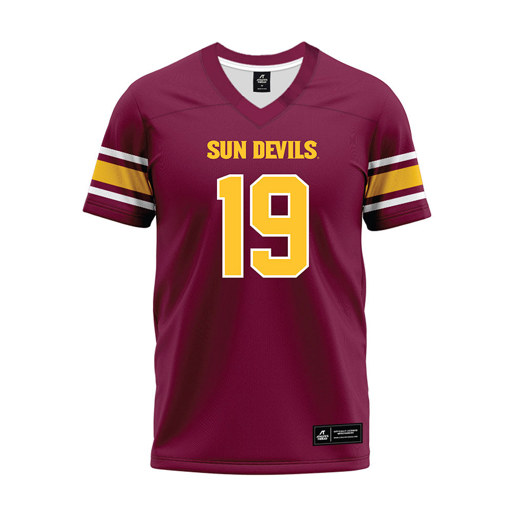 Arizona State - NCAA Football : Landen Miree - Maroon Premium Football Jersey-0