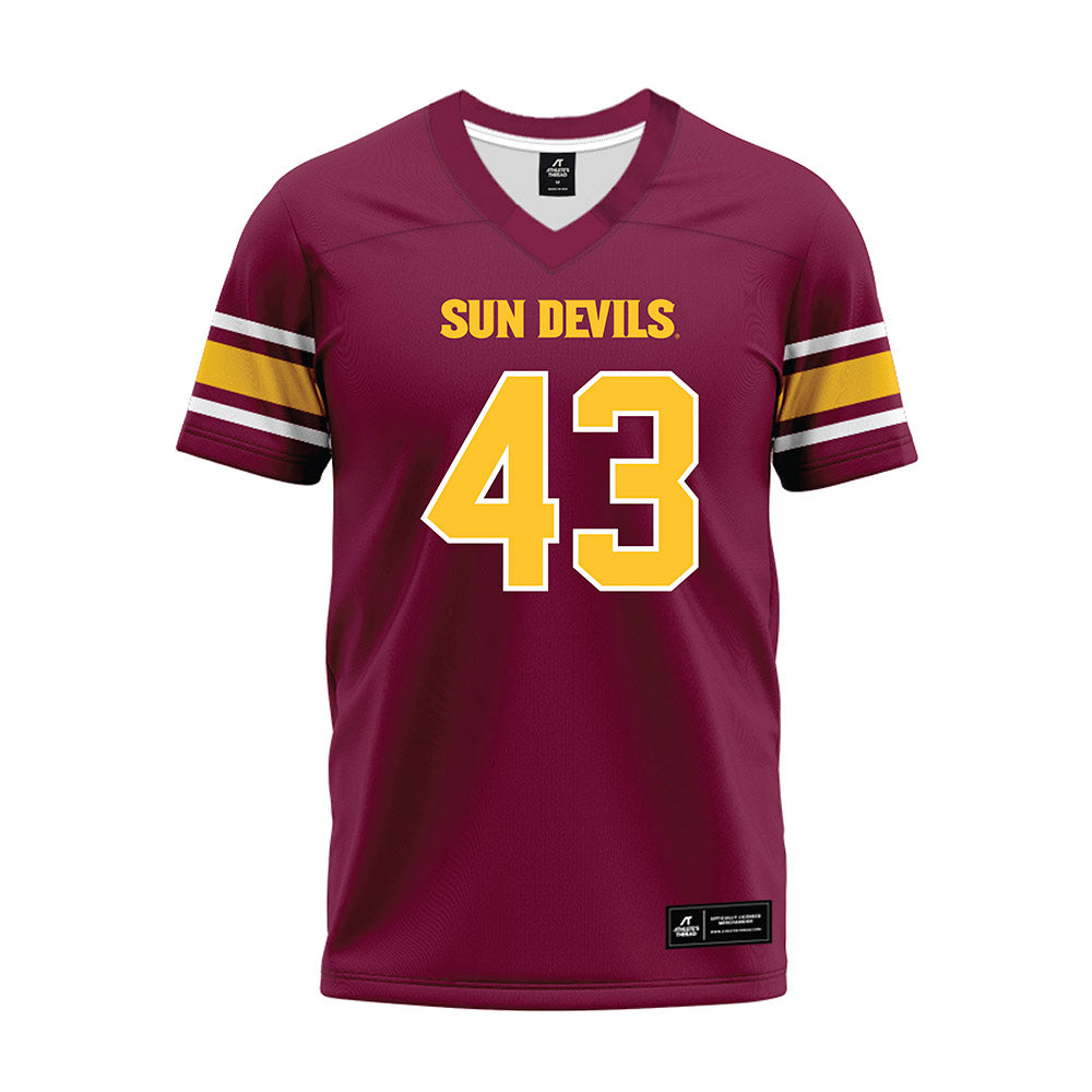 Arizona State - NCAA Football : Grayson Curtis - Maroon Premium Football Jersey-0