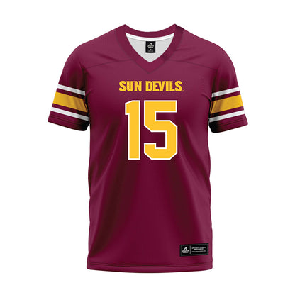 Arizona State - NCAA Football : Joseph Smith - Maroon Premium Football Jersey-0