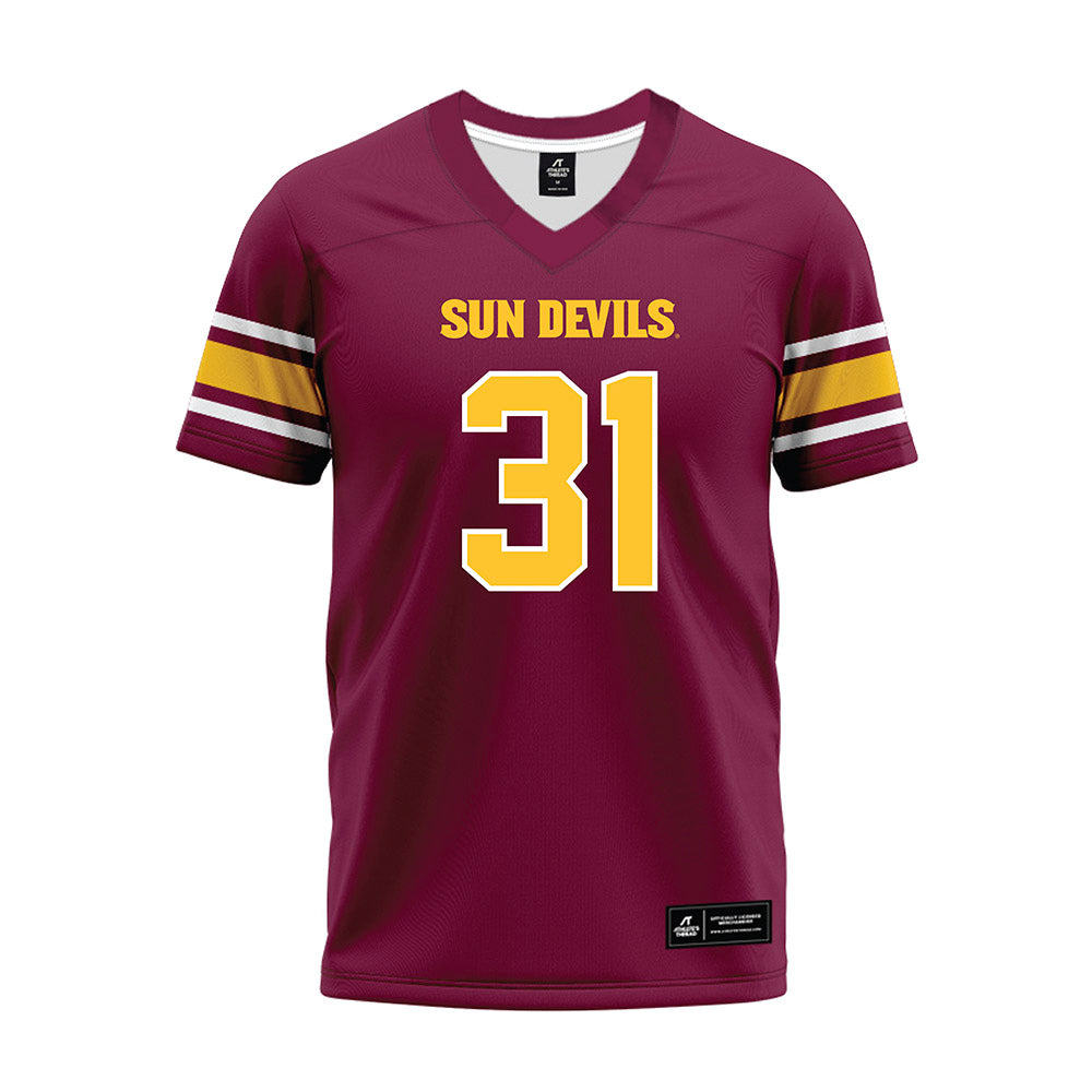 Arizona State - NCAA Football : Zeth Thues - Maroon Premium Football Jersey-0