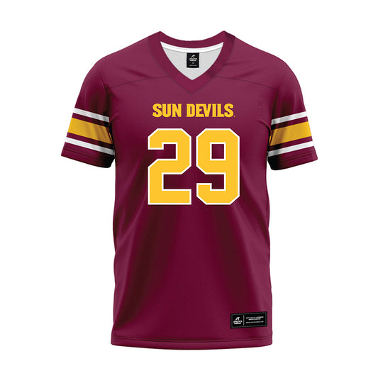 Arizona State - NCAA Football : Plas Johnson - Maroon Premium Football Jersey