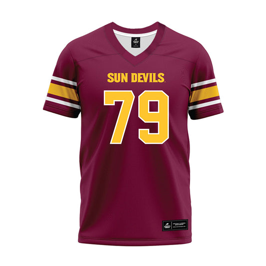 Arizona State - NCAA Football : Brent Helton - Maroon Premium Football Jersey-0
