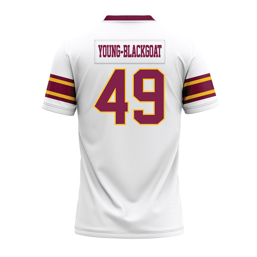 Arizona State - NCAA Football : Prayer Young-Blackgoat - White Premium Football Jersey-1