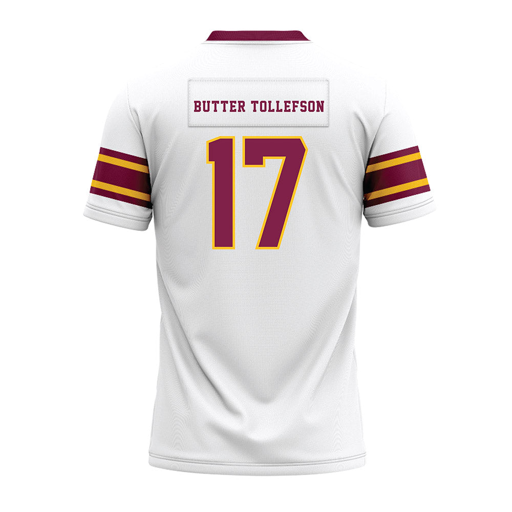 Arizona State - NCAA Football : Michael "Butter" Tollefson - White Premium Football Jersey-1