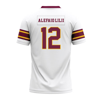Arizona State - NCAA Football : Benjamin Alefaio-Lilii - White Premium Football Jersey-1