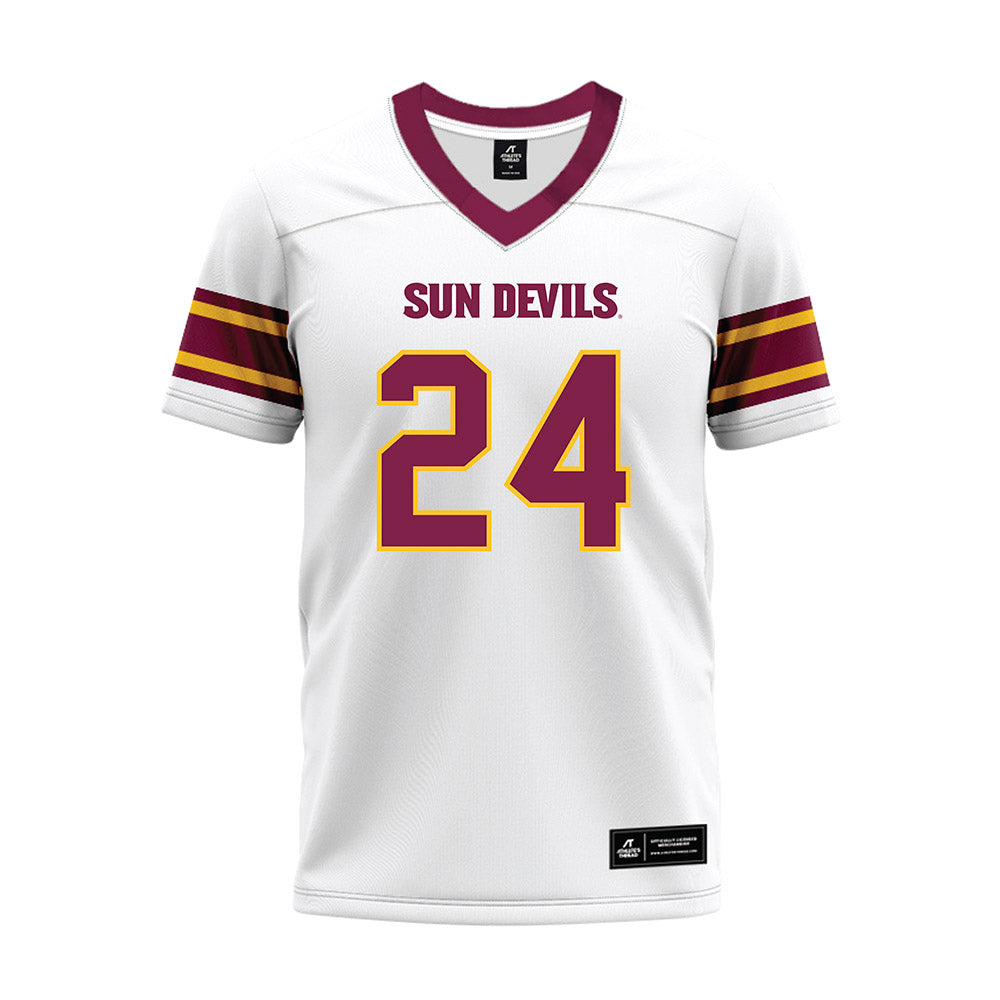 Arizona State - NCAA Football : David Avit - White Premium Football Jersey-0