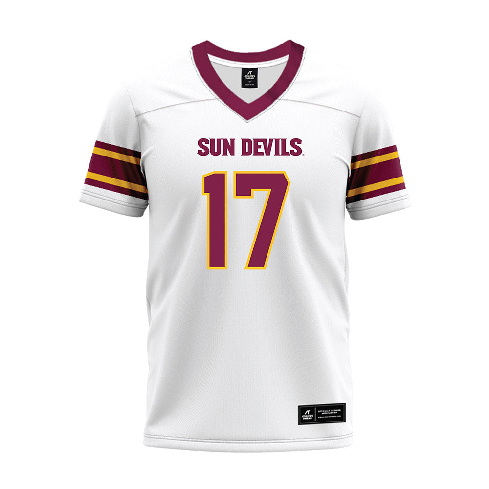 Arizona State - NCAA Football : Michael "Butter" Tollefson - White Premium Football Jersey-0