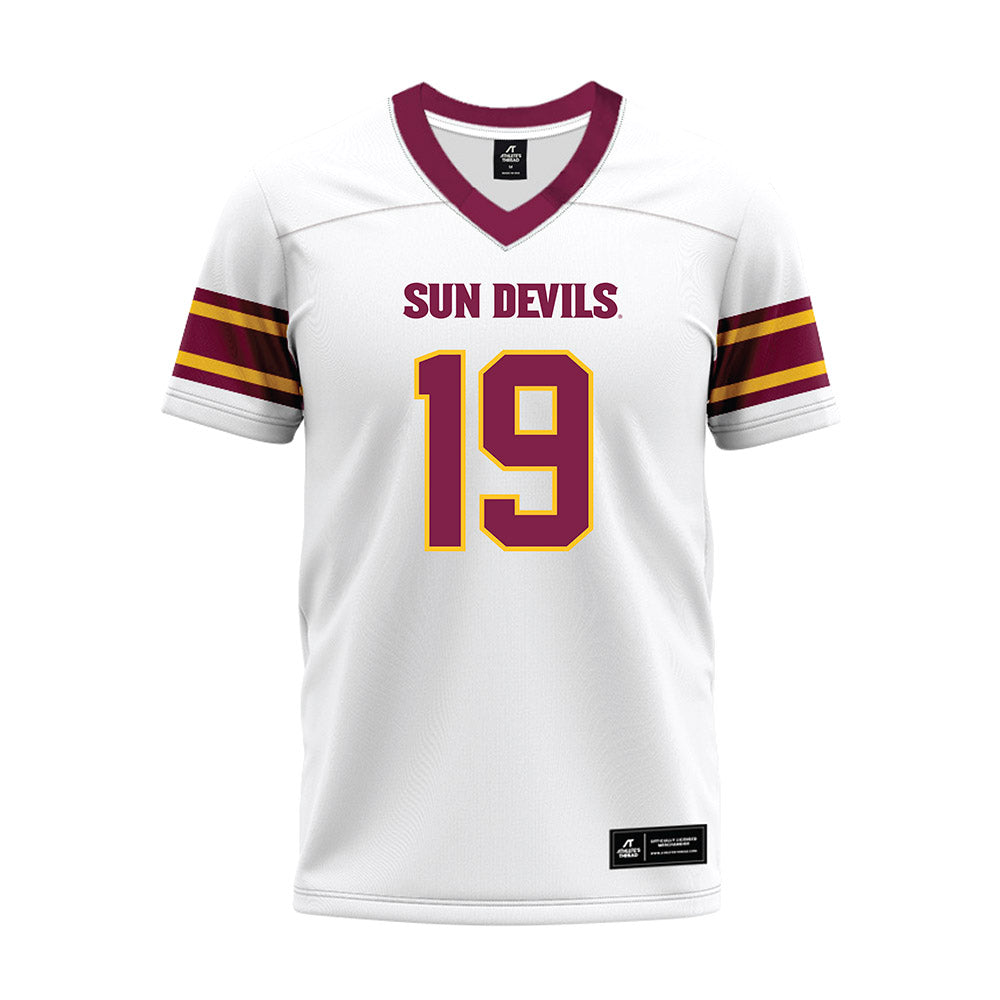 Arizona State - NCAA Football : Landen Miree - White Premium Football Jersey-0