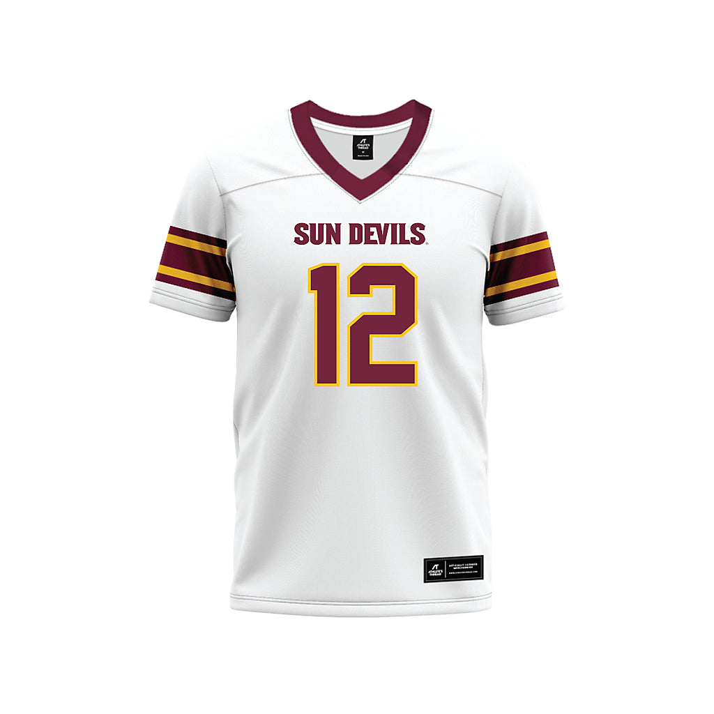 Arizona State - NCAA Football : Benjamin Alefaio-Lilii - White Premium Football Jersey-0