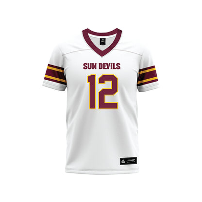 Arizona State - NCAA Football : Benjamin Alefaio-Lilii - White Premium Football Jersey-0