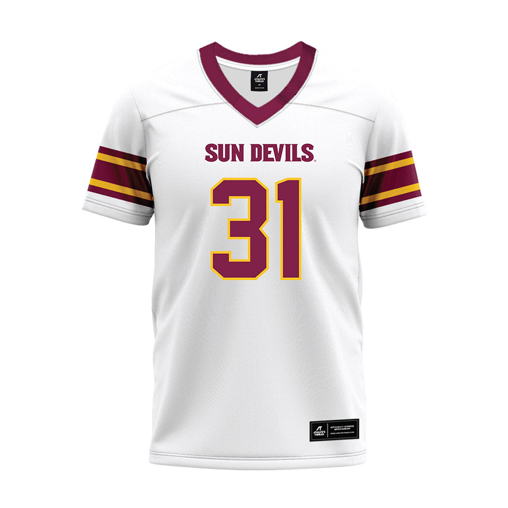 Arizona State - NCAA Football : Zeth Thues - White Premium Football Jersey-0
