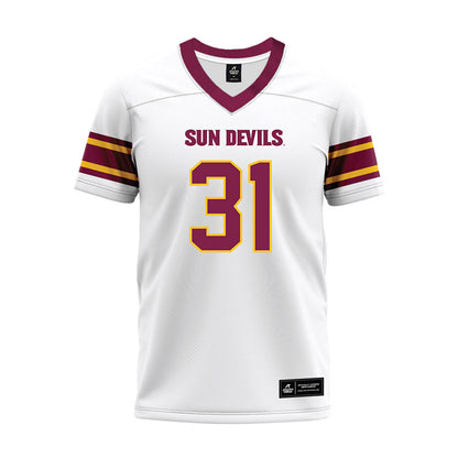 Arizona State - NCAA Football : Zeth Thues - White Premium Football Jersey-0