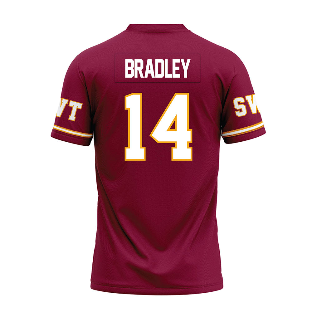 Texas State - NCAA Football : Jayden Bradley - Maroon Premium Football Jersey-1