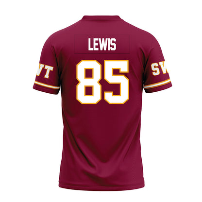 Texas State - NCAA Football : skylar lewis - Maroon Premium Football Jersey-1