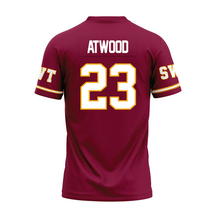 Texas State - NCAA Football : Amarion Atwood - Maroon Premium Football Jersey-1