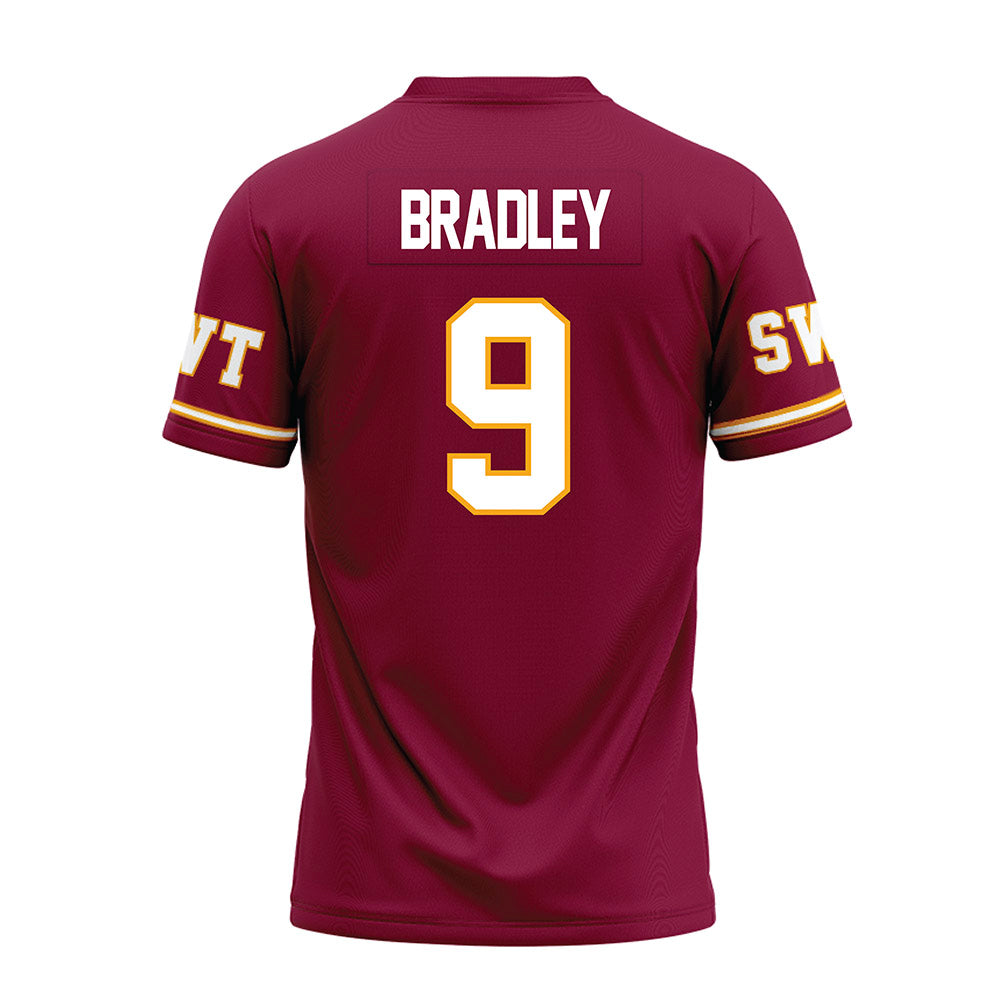 Texas State - NCAA Football : Jayden Bradley - Maroon Premium Football Jersey-1