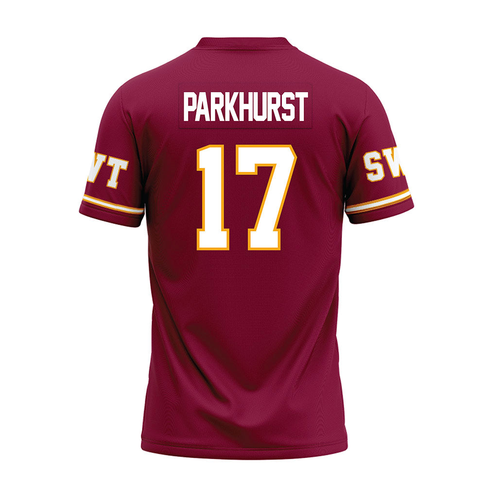 Texas State - NCAA Football : Gavin Parkhurst - Maroon Premium Football Jersey-1