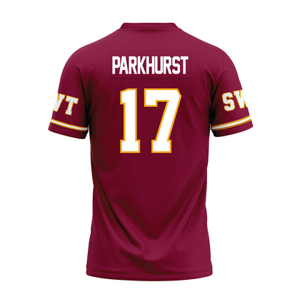 Texas State - NCAA Football : Gavin Parkhurst - Maroon Premium Football Jersey-1
