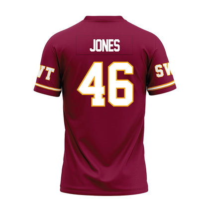 Texas State - NCAA Football : Ayden Jones - Maroon Premium Football Jersey-1