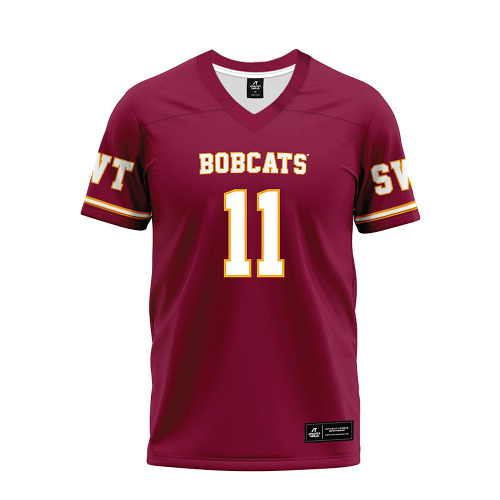 Texas State - NCAA Football : Beau Sparks - Maroon Premium Football Jersey-0