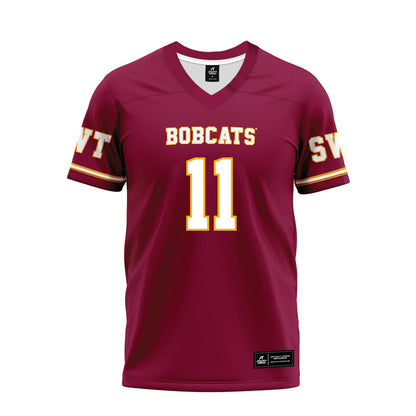 Texas State - NCAA Football : Beau Sparks - Maroon Premium Football Jersey-0