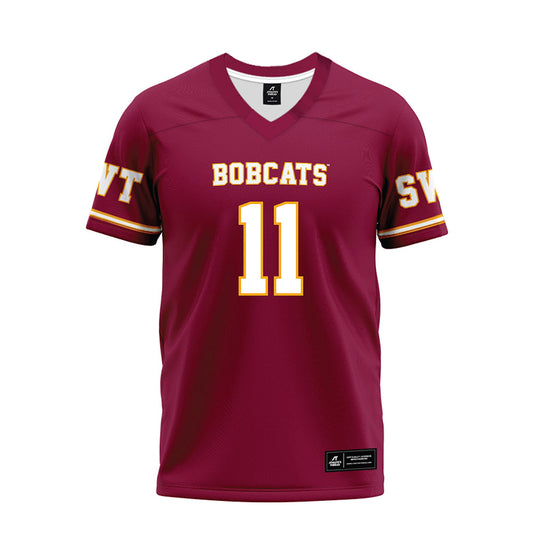 Texas State - NCAA Football : Beau Sparks - Maroon Premium Football Jersey-0