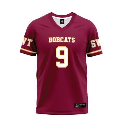 Texas State - NCAA Football : Jayden Bradley - Maroon Premium Football Jersey-0