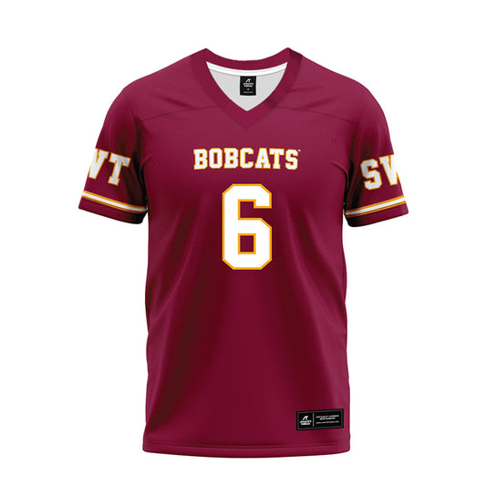 Texas State - NCAA Football : Jo’Laison Landry - Maroon Premium Football Jersey-0