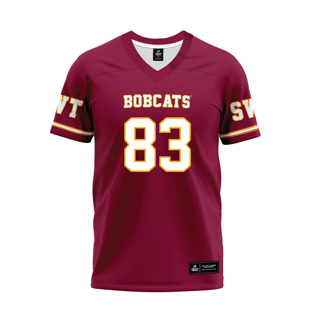 Texas State - NCAA Football : Jonah Jones - Maroon Premium Football Jersey-0