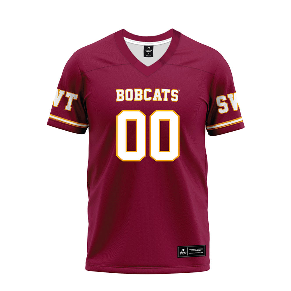Texas State - NCAA Football : Davian Jackson - Maroon Premium Football Jersey-0