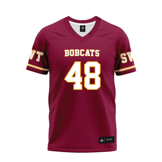 Texas State - NCAA Football : Austin Turner - Maroon Premium Football Jersey-0