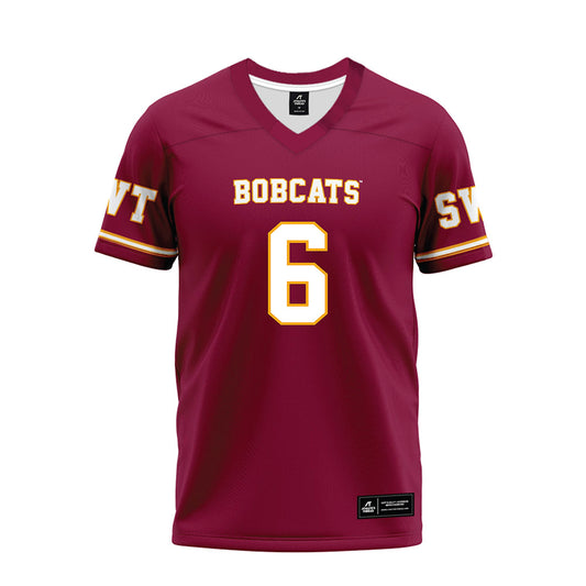 Texas State - NCAA Football : Davian Jackson - Maroon Premium Football Jersey-0