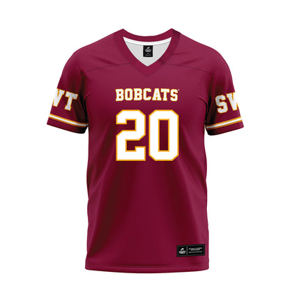 Texas State - NCAA Football : Dameon Crowe - Maroon Premium Football Jersey-0