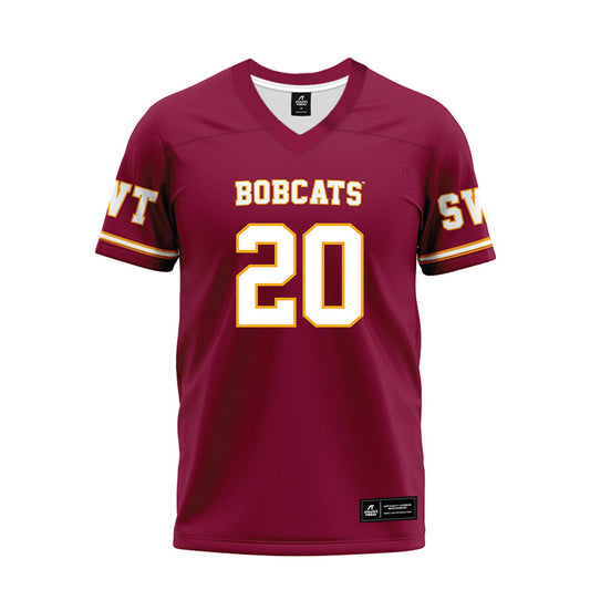 Texas State - NCAA Football : Dameon Crowe - Maroon Premium Football Jersey-0