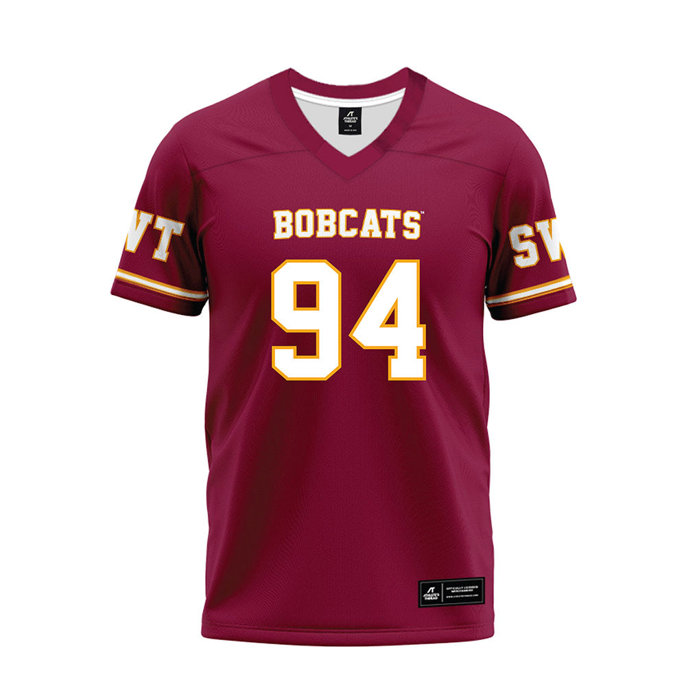 Texas State - NCAA Football : Joshua Selmes - Maroon Premium Football Jersey-0