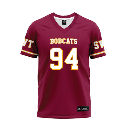 Texas State - NCAA Football : Joshua Selmes - Maroon Premium Football Jersey-0