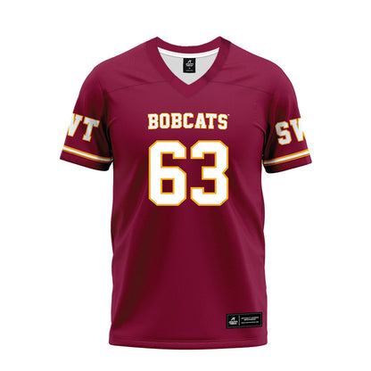 Texas State - NCAA Football : Aidin Rhodes - Maroon Premium Football Jersey