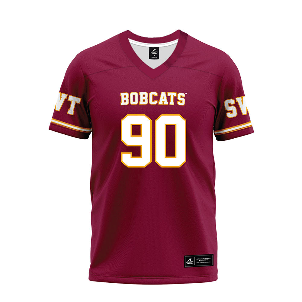 Texas State - NCAA Football : Chancellor Owens - Maroon Premium Football Jersey-0