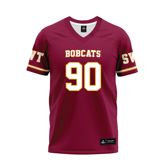 Texas State - NCAA Football : Chancellor Owens - Maroon Premium Football Jersey-0