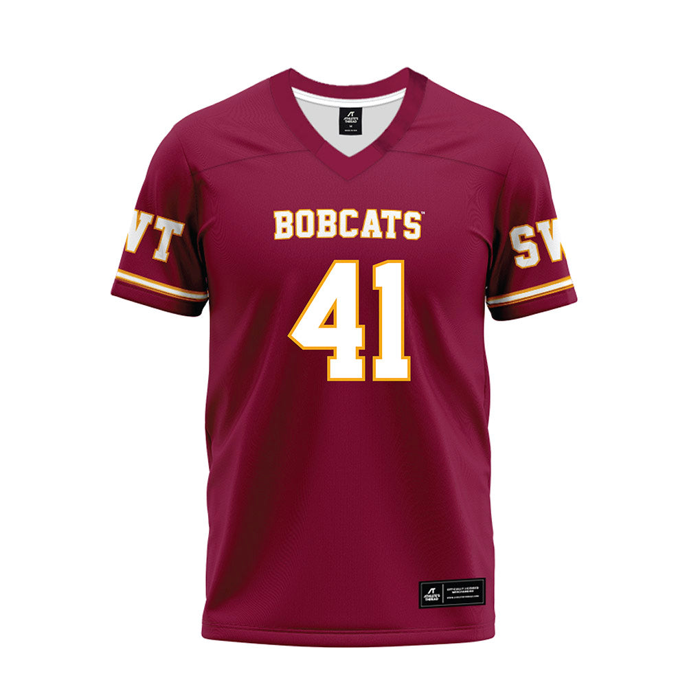Texas State - NCAA Football : Dante Keys - Maroon Premium Football Jersey-0