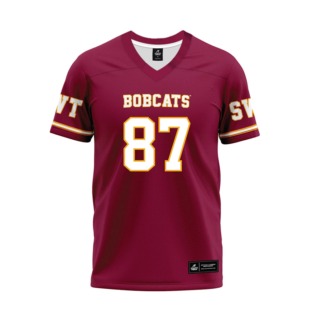 Texas State - NCAA Football : Kristopher Willis - Maroon Premium Football Jersey-0