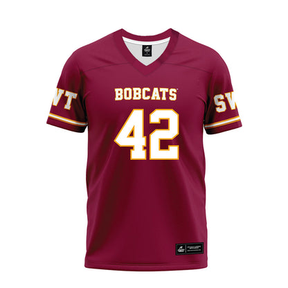 Texas State - NCAA Football : Colt Sparks - Maroon Premium Football Jersey-0